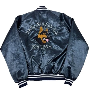 Auburn Sportswear Satin Jacket Men’s XL Paso Robles Police Department K9 Unit - Picture 1 of 15