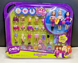 Nuevo de Lote Antiguo 2008 Polly Pocket Pop N Intercambio Moda Frenesí Deporte 32 Piezas Set Sellado - Imagen 1 de 11
