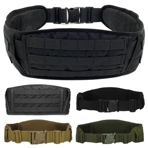 Military Waist Belt Multi-Purpose Molle Padded Patrol Belt Outdoor Equipment Ba& - Picture 1 of 22