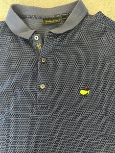 Bobby Jones Blue Masters Logo Golf SS Button Polo Shirt Men’s Size 2X - Picture 1 of 3