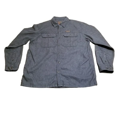 Patagonia Farrier's Work Shirt Men's Size XL Gray Hemp Blend Utility Workwear  - Image 1 of 4