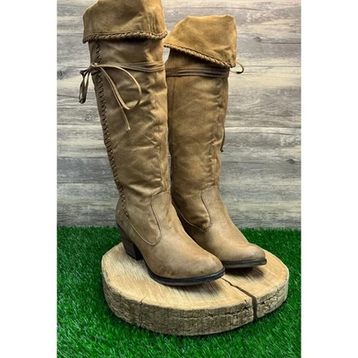 Botas Rocket Dog para mujer - talla 10 - color tostado imitación gamuza caña alta estilo 193 Foto 1 de 4