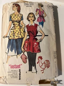 VTG Sewing Pattern MCCALL'S #2133 MISSES' APRON-MEDIUM 14-16 -CUT SEE NOTE - Picture 1 of 2
