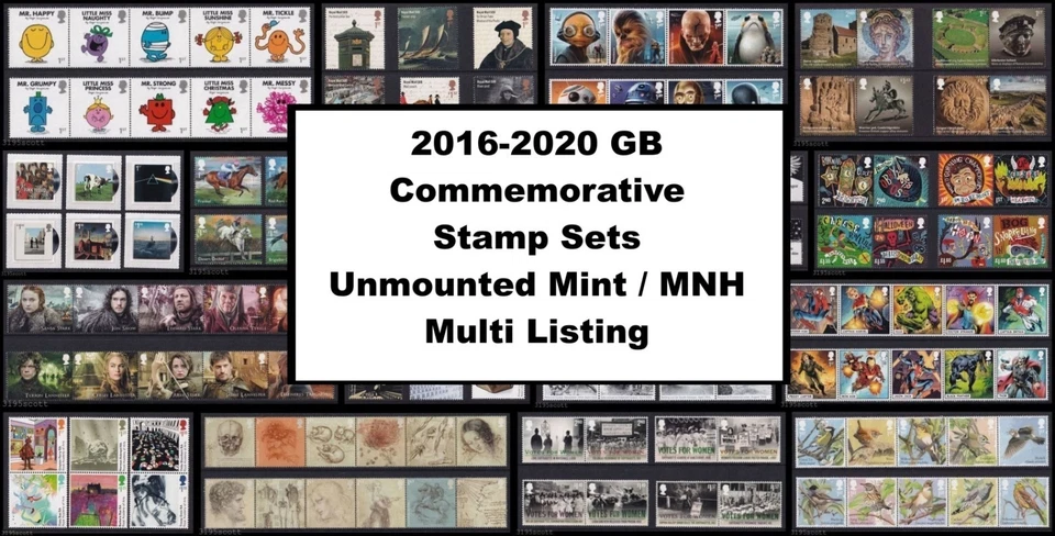 2016-2020 GB Commemorative Stamp Sets UM MNH - Multi Listing - Image 1 of 1