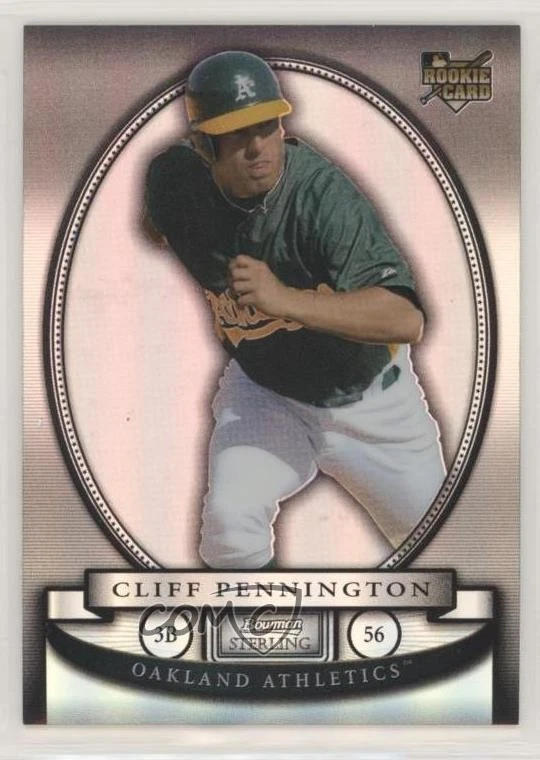 2008 Bowman Sterling Refractor /149 Cliff Pennington (Running) #BS-CRP - Image 1 of 2