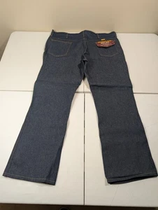 Rustler by Wrangler Bootcut Jeans Mens 42x30 Blue Heavyweight Denim USA NWT NEW - Picture 1 of 15