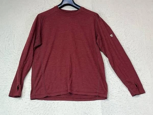 Kuhl Maglione Rosso Manica Lunga 100% Lana Merino Uomo Taglia Large - Foto 1 di 11