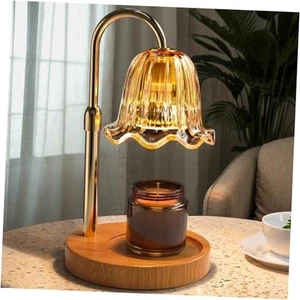 Lámpara Calentador de Velas con Temporizador Luz Regulable y Altura Ajustable, Dorado - Imagen 1 de 8