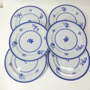 Spode Gloucester Lot of 6 Salad Plates 7 3/4" Vintage Blue Floral - Picture 1 of 9