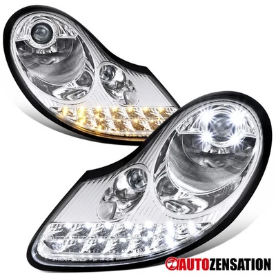 Fit 97-01 Porsche 911 996 97-04 Boxster 986 Projector Headlight+LED Signal Lamps - Image 1 of 4