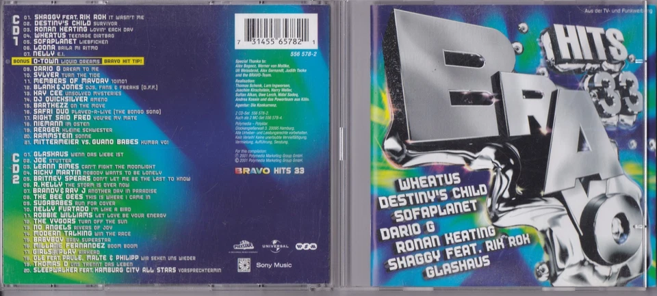 Bravo Hits 33 (Doppel CD)  (41 Track CD) - Bild 1 von 1