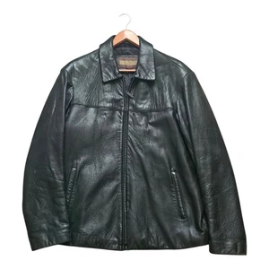 Giacca vintage in pelle Gordon & Ferguson uomo taglia grande cappotto - Foto 1 di 10