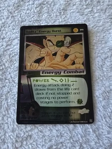 DBZ Dragon Ball Z FOIL Raditz Energy Burst 219 CCG Limited Saiyan Saga LP-MP - Picture 1 of 5