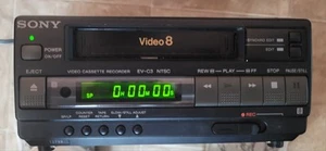 Sony EV-C3 Video8 Compact 8mm Player Recorder Partially Working - Picture 1 of 5
