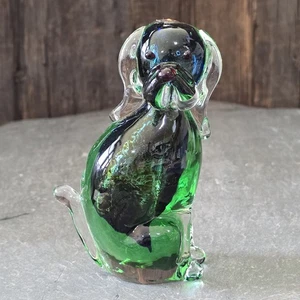 60er Jahre Archimede Seguso Sommerso Murano Glas Hundeform Drioli Kunstglas Flasche - Bild 1 von 5