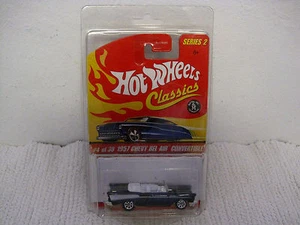 NOS 2005 Hot Wheels Classics Series 2 Dark Blue 1957 Chevy Bel Air Convertible - Picture 1 of 7