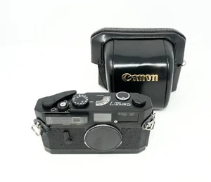 Canon Model 7 35mm Rangefinder Film Black Repaint Camera Body Film Tested - Bild 1 von 11