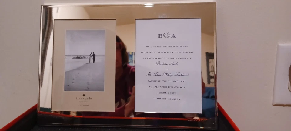 Lenox Kate Spade Darling Point Double Invitation Frame 5x7 - Image 1 of 4