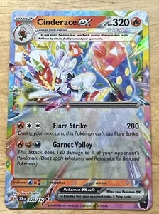 Cinderace ex - 028/142 - Ultra Rare - Stellar Crown - NM/M - Pokemon Card - Picture 1 of 2