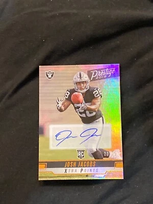 Josh Jacobs 2019 prestige xtra points auto autograph orange #240 20/25 - Image 1 of 2