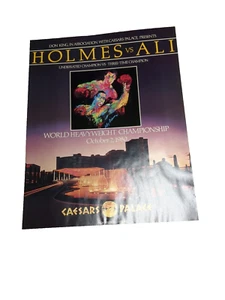 Original October 2, 1980 Holmes vs Ali 22x28 ON-SITE Caesars Palace Poster VGC!! - Picture 1 of 24