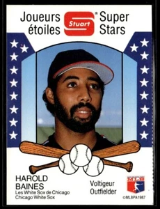 1987 Stuart Bakery Super Stars Harold Baines Chicago White Sox #17 - Picture 1 of 2