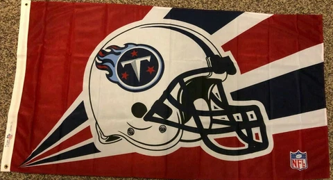 TENNESSEE TITANS RED HELMET 3x5ft flag superior GENUINE NFL Lic us seller Cover