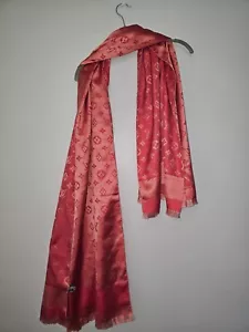 Louis Vuitton Paris- Coral Scarf, Slightly Used, With Tag- Summer Closet Sale - Picture 1 of 6