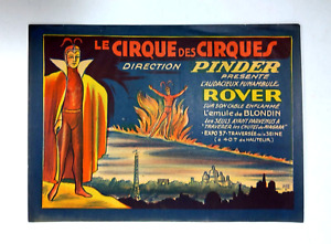 Affiche  CIRQUE PINDER - Funambule ROVER - 39x29 cm - 1938's