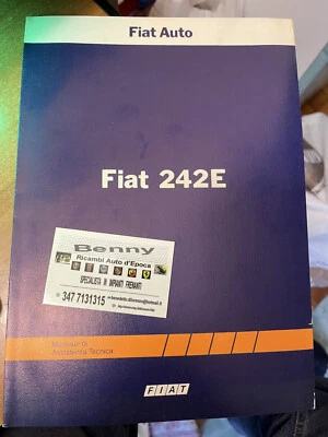 Manuale assistenza tecnica auto d'epoca per Fiat 242E - Immagine 1 di 3