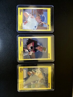 Star Minor League 1990 - #30 Jeff Bagwell, #65 Jeff Kent, #85 Jeff Conine (RC’s) Foto 1 de 2