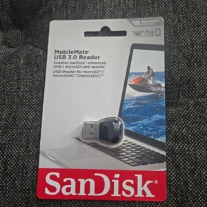 SanDisk MobileMate USB 3.0 MicroSD Card Reader- SDDR-B531-GN6NN High Performance - Picture 1 of 3