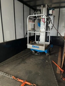 GENIE AWP-30S, ELECTRIC 30' SCISSOR LIFT, VERTICAL MAST, SINGLE MAN LIFT, 2011 - Picture 1 of 12