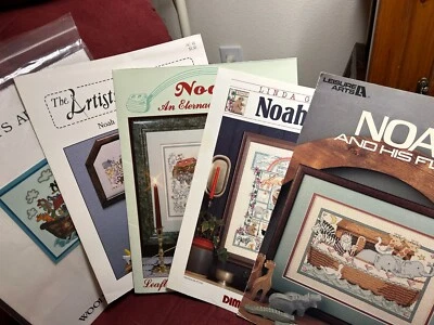 Various Brands/Designers NOAH'S ARK Cross Stitch themed booklets/charts U PICK - Image 1 of 4
