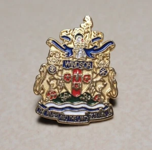 Windsor Ontario Canada Vintage City Town Pin Pinback Badge Gold Emblem - Bild 1 von 2