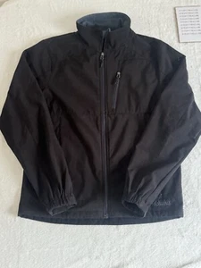 Black Diamond Jacket Mens Size Medium Black Double Diamond Full Zip Fleece Lined - Picture 1 of 9