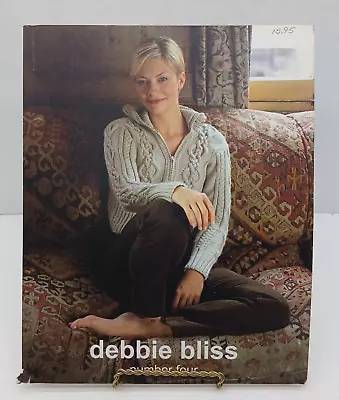 Debbie Bliss Number Four Knitting Pattern Book 13 Knitwear Designs 2002 - Image 1 of 4