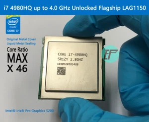 MAGIC REFORM Intel Mobile CPU i7 4980HQ, up to 4.0 GH, Unlocked, 47 W, 6M Cache - Picture 1 of 10