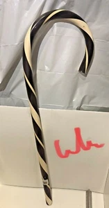 Vintage Merry Christmas Outdoor 30" Purple Striped Candy Cane House Display - Picture 1 of 2