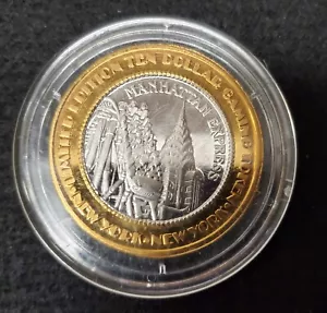 Moneta d'argento da dieci dollari New York New York .999 argento fine Manhattan Express - Foto 1 di 4