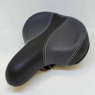 Saddle Large Sprung Comfort Spring Big Bum Cruiser Seat Wide Bike Bicycle      Q - Image 1 of 4