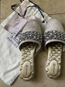 Birdies Rhinestone Slippers Womens New Size 6 - Picture 1 of 5