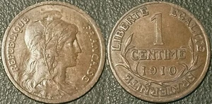 France - IIIrd Republic - 1 Centime Daniel Dupuis 1910 TTB ! F.105/12 - Picture 1 of 1
