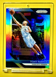 TONY PARKER SAN ANTONIO SPURS LEGEND SILVER PRIZM PARALLEL REFRACTOR INSERT CARD - Picture 1 of 6