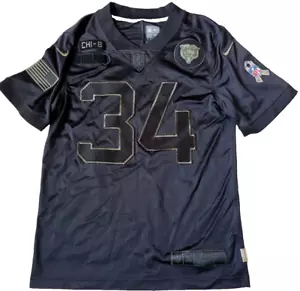 RARE WALTER PAYTON Chicago BEARS Nike NFL Salute to Service Black Jersey EUC, S - Picture 1 of 9
