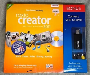 Roxio Creator Special edition 2011 Transfer VHS To DVD 246200CLUB BRAND NEW - Picture 1 of 4