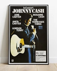 Johnny Cash Düsseldorf Deutschland 1975 / XXL Poster - 36"x24" (#1371) - Bild 1 von 2