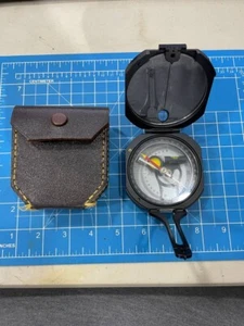 Brújula de artillería Lutz M2 con estuche de cuero - Imagen 1 de 10