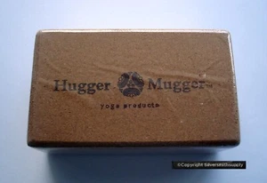 Yoga block NEW cork wrapped Hugger Mugger - natural texture durable, 9x5x3" - Picture 1 of 6