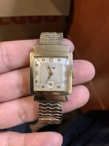 Vintage Benrus 10K GOLD FILLED Special Lugs Art Deco DM21 Swiss Made Uhr Selten! - Bild 1 von 20